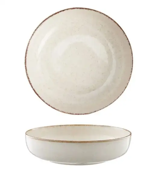 AMBITION CRAFT Serwis obiadowo-kawowy 72 el dla 12 osób / beżowa porcelana