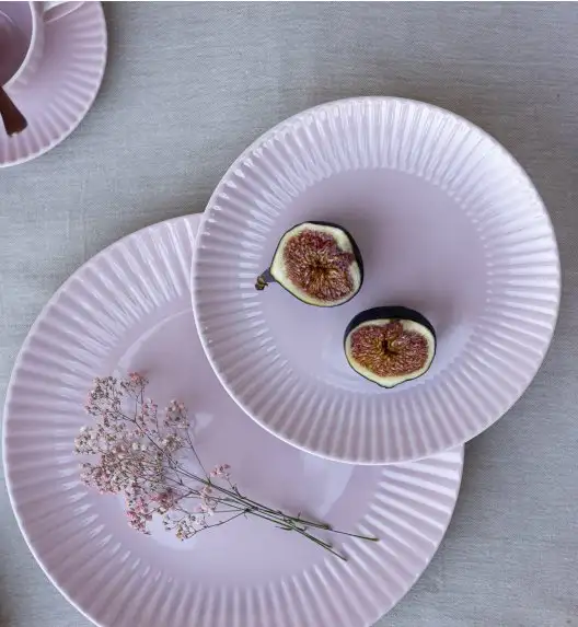 LUBIANA DAISY SUNSET K7 Serwis obiadowy 24 osoby / 96 elementów / różowy