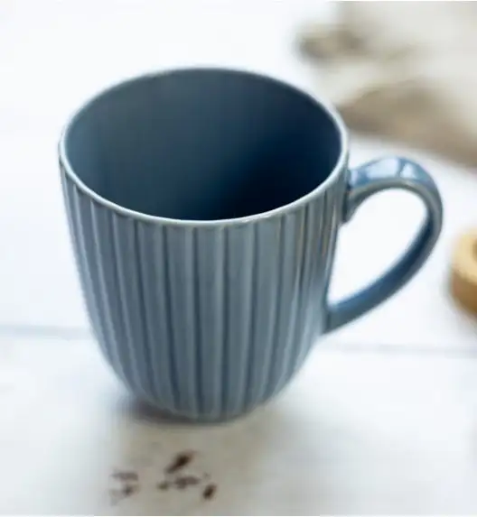 LUBIANA DAISY SEASIDE K9 Serwis obiadowy 24 osoby / 96 elementy / szaro - niebieski