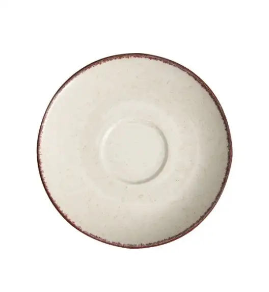 AMBITION CRAFT Filiżanka porcelanowa 220 ml ze spodkiem / beżowa