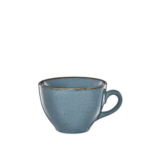 AMBITION CRAFT Filiżanka porcelanowa 220 ml + spodek 14,5 cm / niebieska