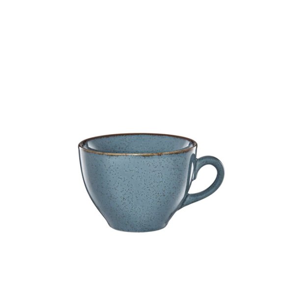 AMBITION CRAFT Filiżanka porcelanowa 220 ml + spodek 14,5 cm / niebieska
