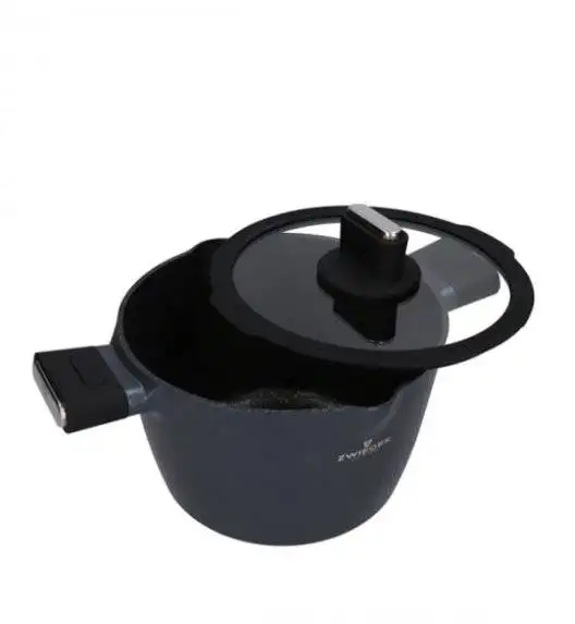 ZWIEGER VESNA Komplet 4 garnków z pokrywkami + Patelnia 20, 24, 28 cm / GREBLON C3 non-stick / indukcja