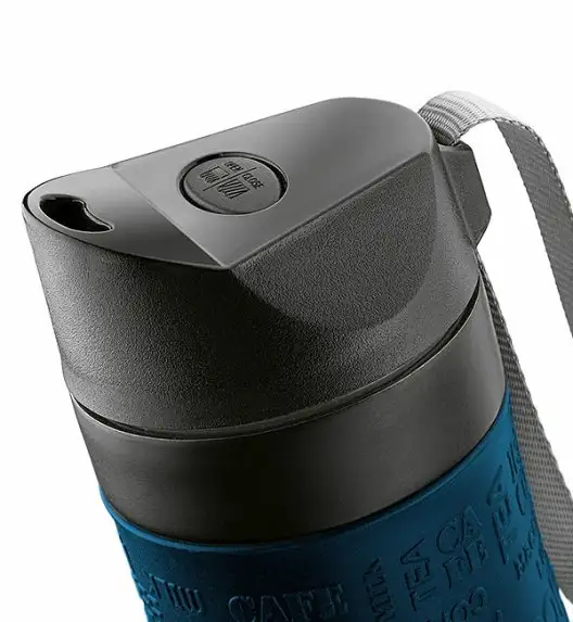KonigHOFFER FRIZO Kubek termiczny 480 ml  / czarno-niebieski / stal nierdzewna