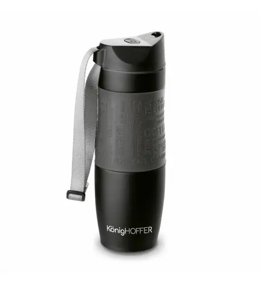 KonigHOFFER FRIZO Kubek termiczny 480 ml  / czarno-szary / stal nierdzewna