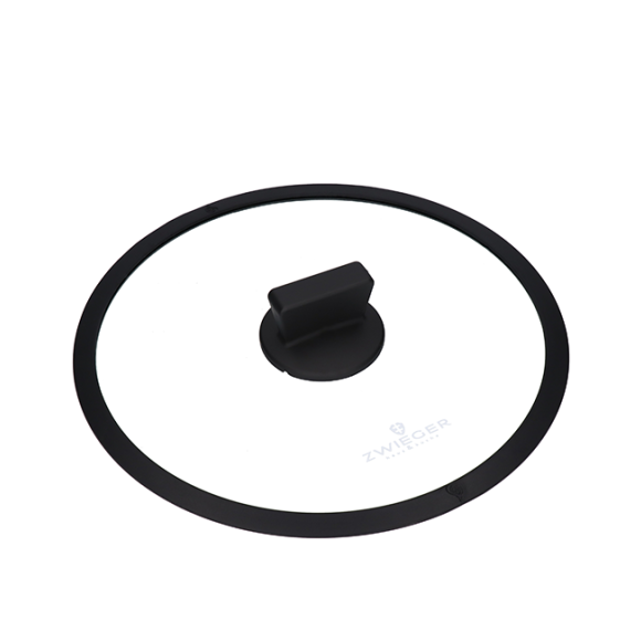ZWIEGER BLACK STONE Patelnia 24 cm + Pokrywka uniwersalna / GREBLON non-stick