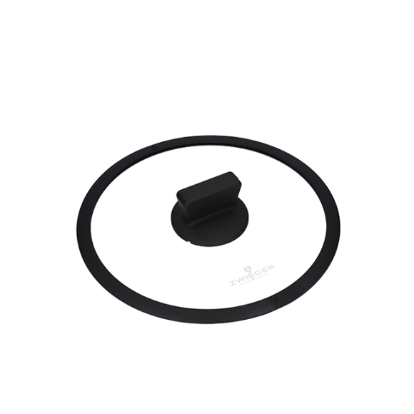 ZWIEGER BLACK STONE Komplet patelni 24, 28 cm + Patelnia grillowa 28 cm + Pokrywki / GREBLON non-stick