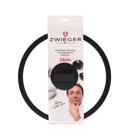 ZWIEGER BLACK STONE Komplet patelni 24, 28 cm + Patelnia grillowa 28 cm + Pokrywki / GREBLON non-stick