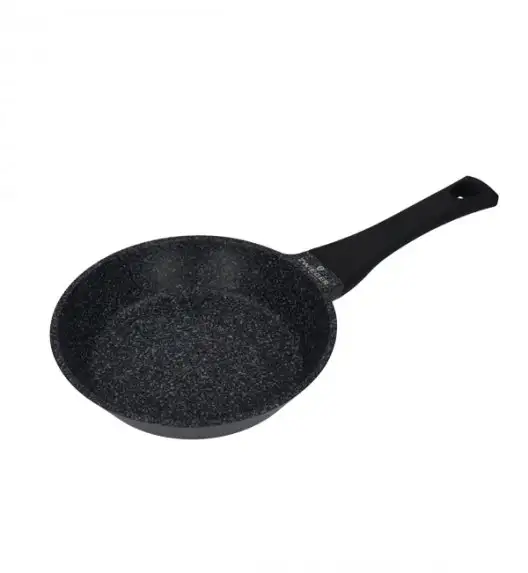 ZWIEGER BLACK STONE Komplet patelni uniwersalnych 24 + 28 cm + Pokrywki / GREBLON C3 GRANITE non-stick