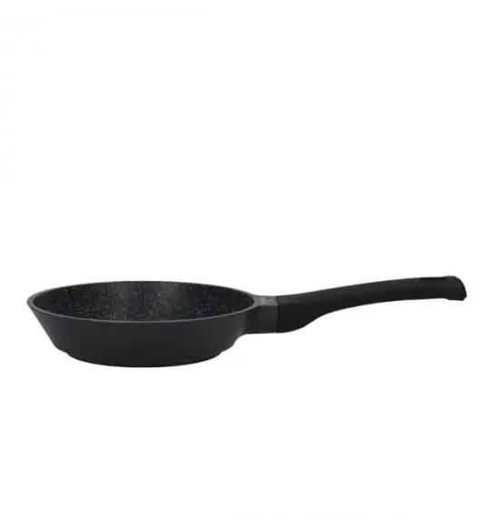 ZWIEGER BLACK STONE Komplet patelni uniwersalnych 24 + 28 cm + Pokrywki / GREBLON C3 GRANITE non-stick