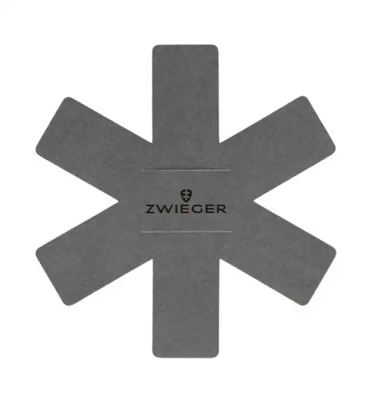 ZWIEGER GABRO Zestaw patelni 20, 24, 28 cm + pokrywki szklane Tadar / powłoka ILAG CRYSTAL