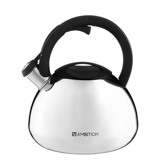 AMBITION BERRY Czajnik z gwizdkiem 2,6 l / stal nierdzewna