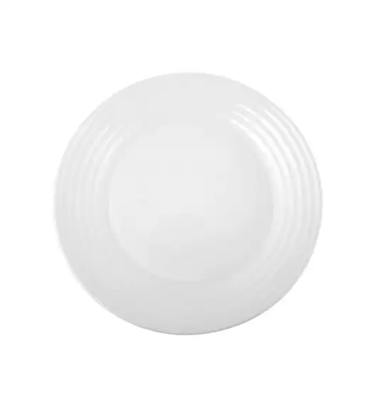 LUMINARC HARENA Komplet obiadowy 19 el dla 6 os / biały / szkło hartowane