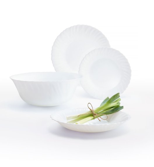 LUMINARC FESTON Komplet obiadowy 41 el dla 12 os / Szkło hartowane