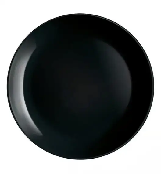 LUMINARC DIWALI BLACK Talerz obiadowy 25 cm / szkło hartowane