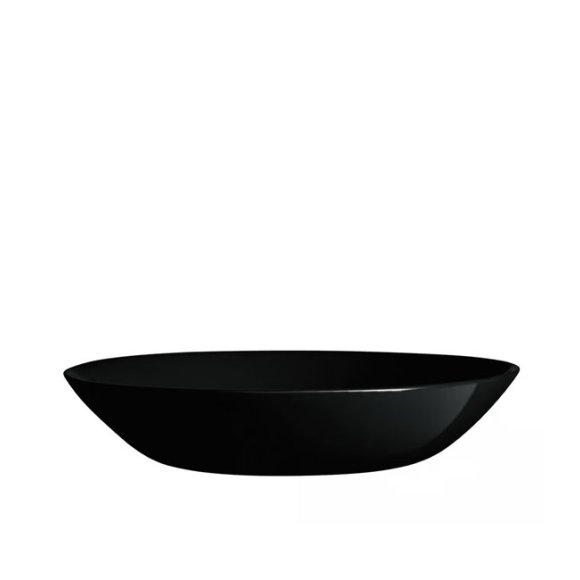 LUMINARC DIWALI BLACK Talerz głęboki 20 cm / szkło hartowane