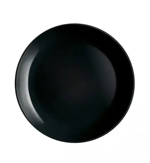 LUMINARC DIWALI BLACK Talerz deserowy 19 cm / szkło hartowane