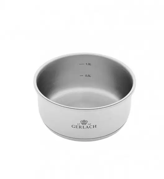 GERLACH SMART STEEL Komplet 3 garnków 16/18/20 cm + odpinana rączka / indukcja