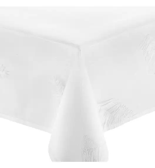 WYPRZEDAŻ! AMBITION SIMPLE ELEGANCE Obrus dekoracyjny biały 160 x 280 cm
