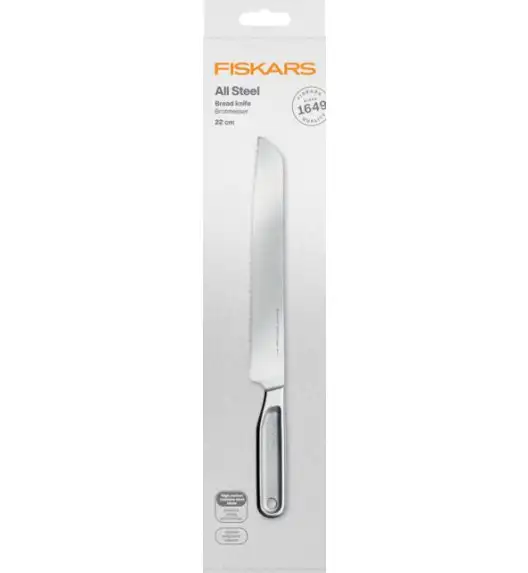 FISKARS ALL STEEL 1062883 Nóż do chleba 22 cm | japońska stal nierdzewna | 58 HRC