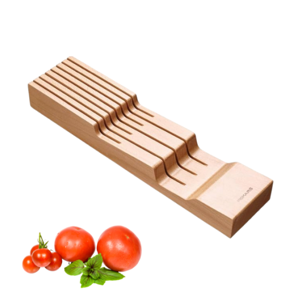 FISKARS 1062890 Drewniany blok na noże do szuflady 