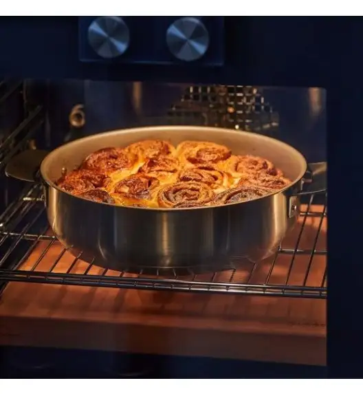 FISKARS ALL STEEL Komplet Garnków + patelnie 24, 26, 28 cm + wok + głęboka + szefa + brytfanna | stal nierdzewna | powłoka Ceratec™