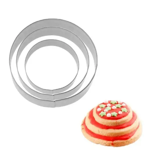WESTMARK RING Komplet 3 foremek do ciastek Kółka 4,5,6 cm / stal nierdzewna