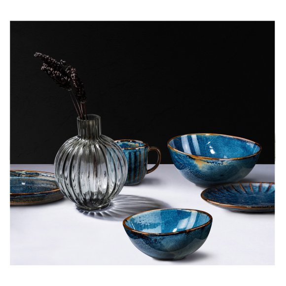 VERLO DEEP BLUE Kubek 350 ml / porcelana