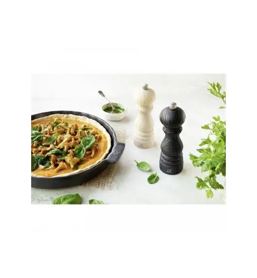PEUGEOT PARIS NATURE BLACK Młynek do pieprzu 18 cm / drewno bukowe