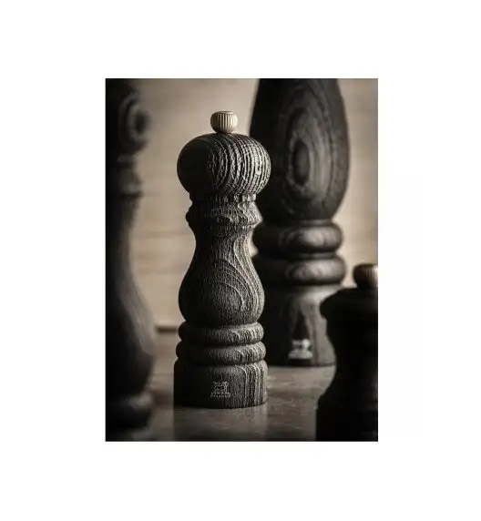 PEUGEOT PARIS NATURE BLACK Młynek do pieprzu 18 cm / drewno bukowe