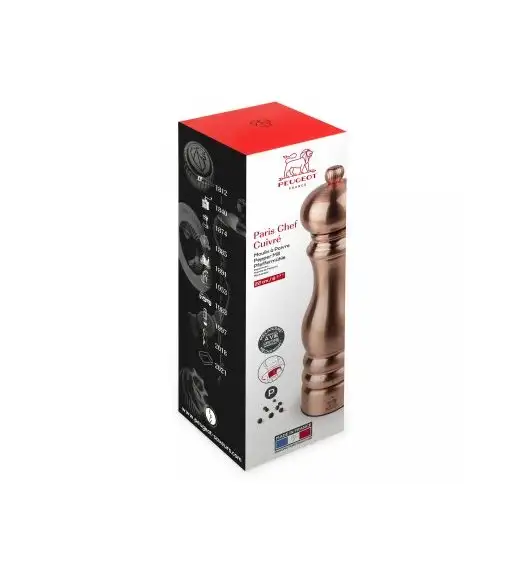 PEUGEOT PARIS CHEF Młynek do pieprzu 22 cm / Copper / stal nierdzewna