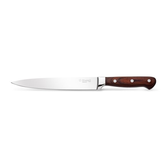 STARKE PRO SILVIA Nóż kuchenny 22 cm / uniwersalny / drewniana rękojeść