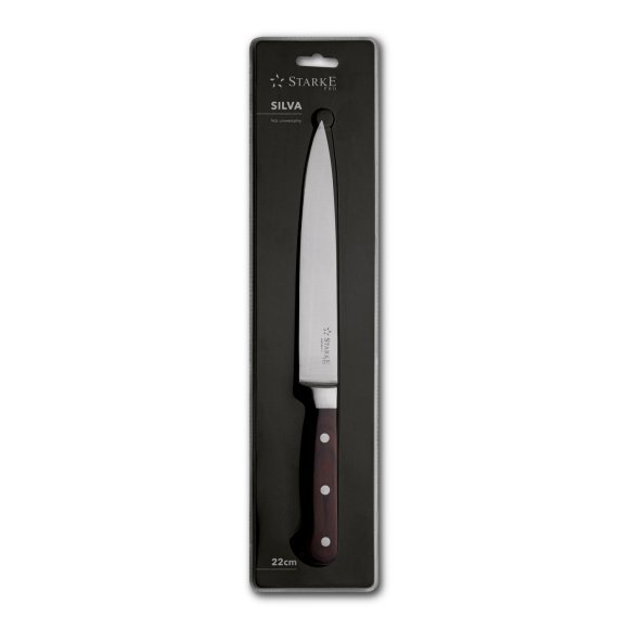 STARKE PRO SILVIA Nóż kuchenny 22 cm / uniwersalny / drewniana rękojeść