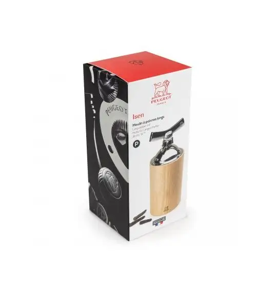 PEUGEOT ISEN Młynek do przypraw i długiego pieprzu 16 cm / drewno bukowe