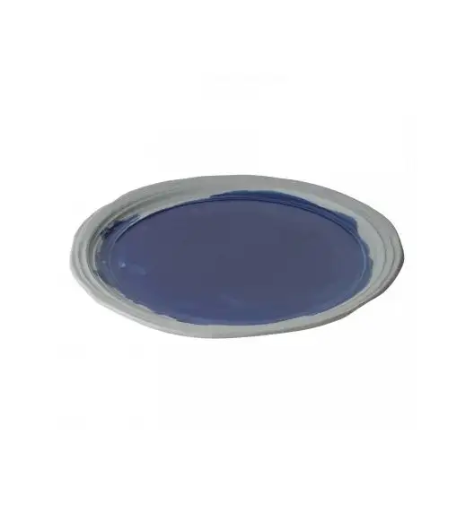 REVOL No.W Talerz płaski 28,5 cm niebieski / glina ceramiczna