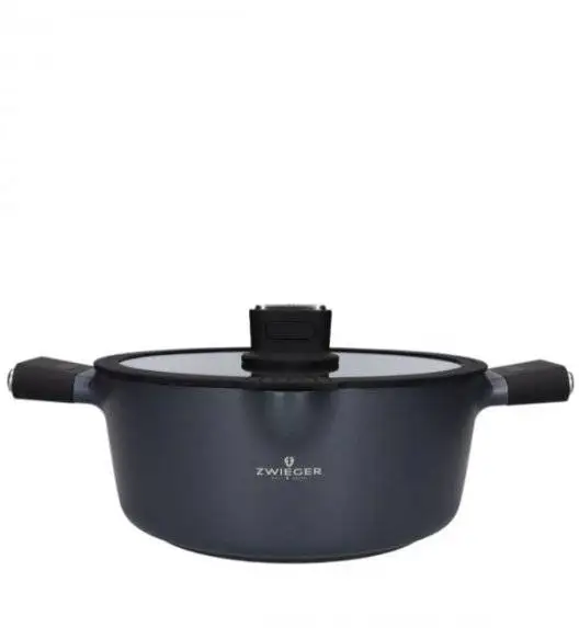 ZWIEGER VESNA Komplet 3 garnków z pokrywkami + Patelnia 20, 24, 28 cm / GREBLON C3 non-stick / indukcja