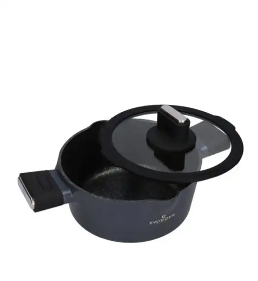 ZWIEGER VESNA Komplet 2 garnków z pokrywkami + Patelnie 24, 28 cm / GREBLON C3 non-stick / indukcja