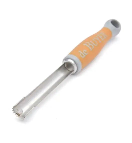 de Buyer Wydrążacz do warzyw i owoców / pomarańczowa rączka 