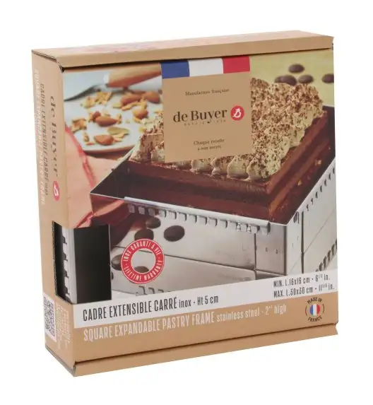de Buyer Rant kwadratowy regulowany 30 cm