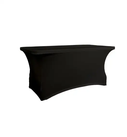 Pokrowiec na stół prostokątny dł. 152,4 cm czarny