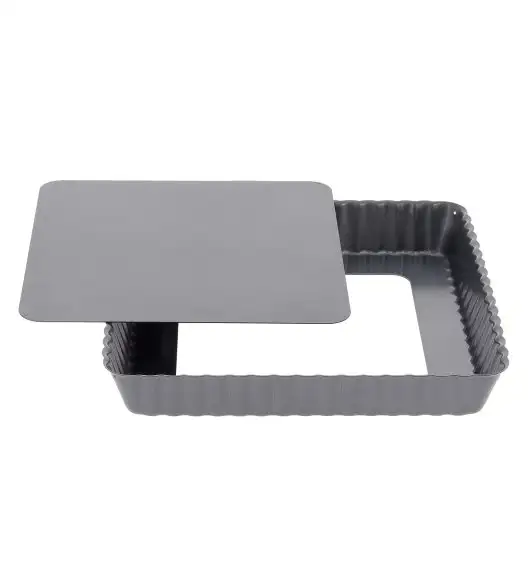 de Buyer Forma cukiernicza, kwadratowa do tarty z ruchomym dnem dł. 23 cm
