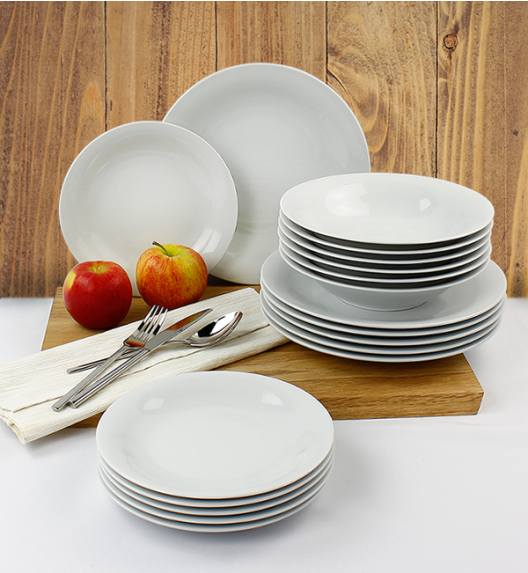 LUBIANA TIAGO Serwis obiadowy porcelana 54 el / 18 os