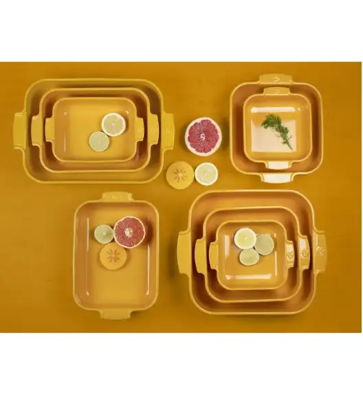 APPOLIA Naczynie prostokątne 25 cm / żólte