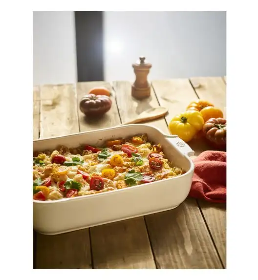 PEUGEOT APPOLIA Naczynie prostokątne / 36 cm / Ecru