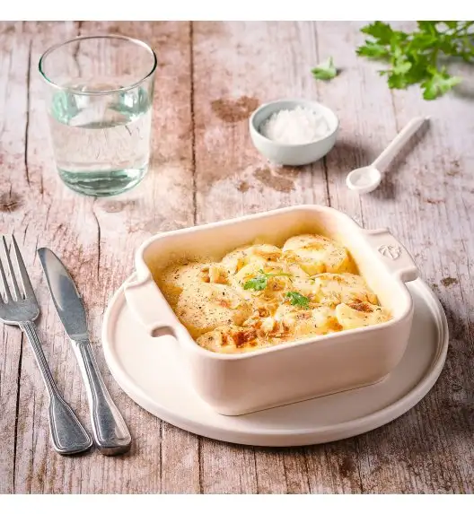 PEUGEOT APPOLIA Naczynie kwadratowe / 36 cm / Ecru