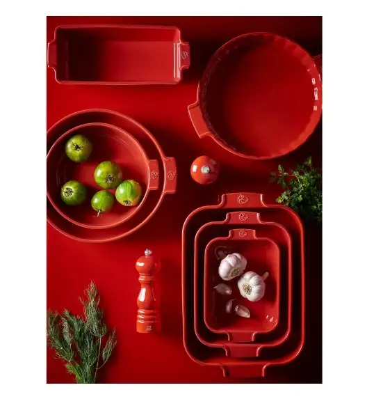 PEUGEOT APPOLIA Naczynie do tarty / 30 cm / czerwone