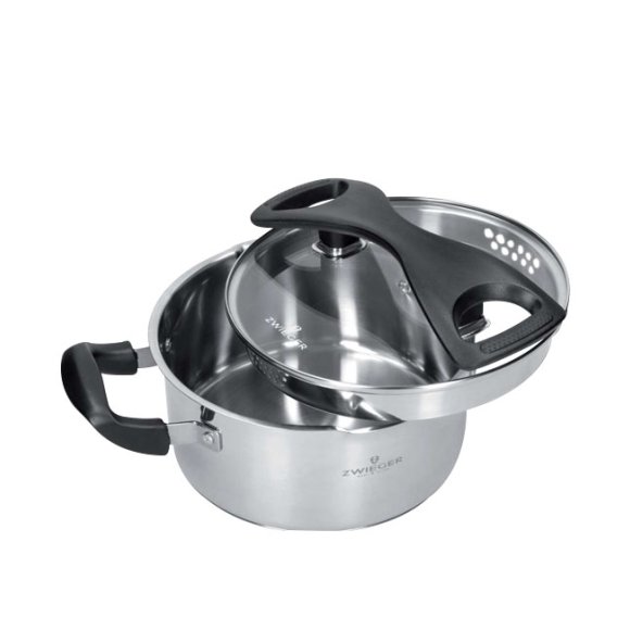 ZWIEGER GABRO Garnek z pokrywką do odcedzania 24 cm / 5 L / Stal nierdzewna