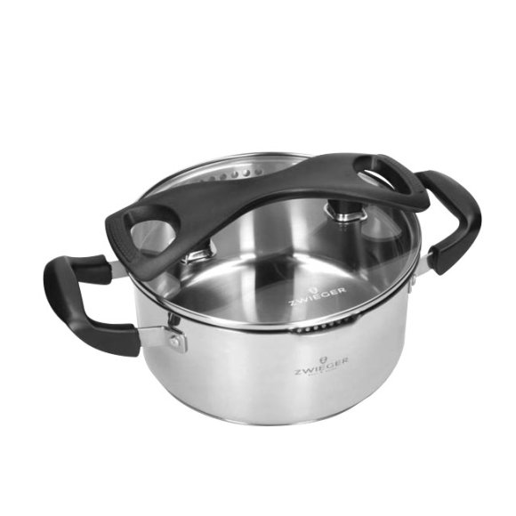 ZWIEGER GABRO Garnek z pokrywką do odcedzania 24 cm / 5 L / Stal nierdzewna