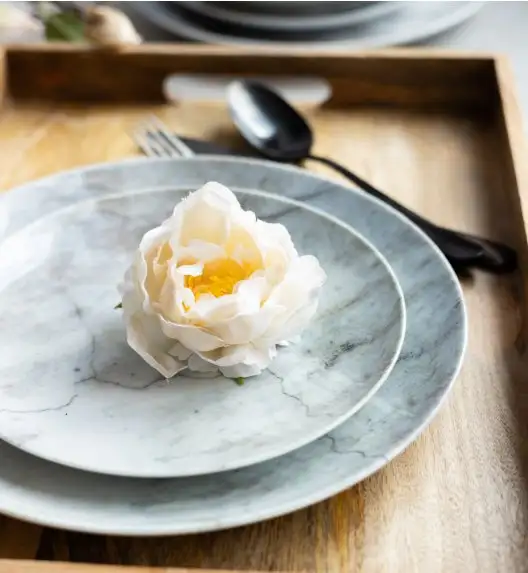 LUBIANA BOSS KERAJET | 002 MARMUREK | Serwis obiadowy 18/54 elementy | N001