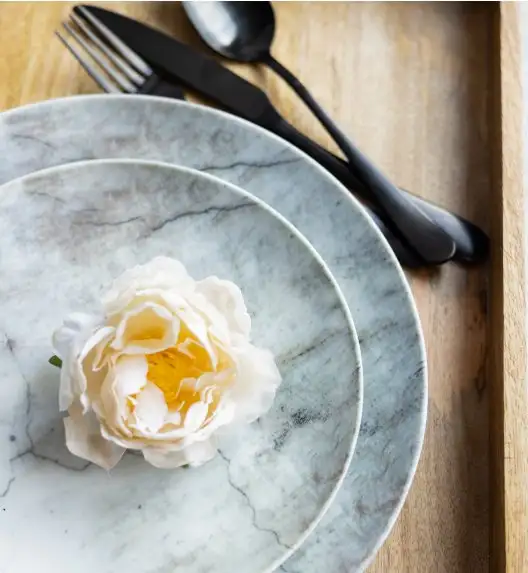 LUBIANA BOSS KERAJET | 002 MARMUREK | Serwis obiadowy 18/54 elementy | N001